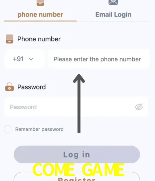 COME GAME login